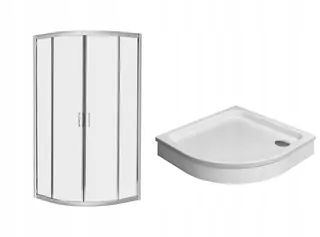 Radaway Premium Plus Sprchovací kút s posuvnými dverami 80 x 80 cm